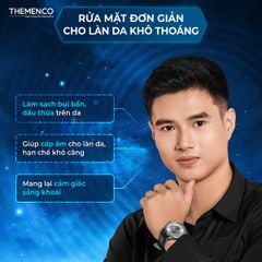 Sữa rửa mặt giúp hỗ trợ làm sạch bụi bẩn, bã nhờn trên da dành cho nam giới Cool Facial Gel 120ml Themenco