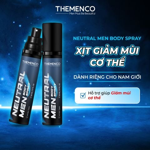 Xịt giảm mùi cơ thể không mùi dành cho Nam giới Neutral Men Body Spray 50ml Themenco