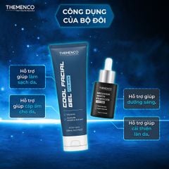 Combo Sữa rửa mặt Cool Facial Gel 120mL và Tinh chất hỗ trợ dưỡng sáng Recomen White Essences 30mL