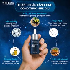 Combo Serum hỗ trợ giúp giảm thâm Lightening Serum 30mL và Tinh chất hỗ trợ dưỡng sáng Recomen White Essences  30mL