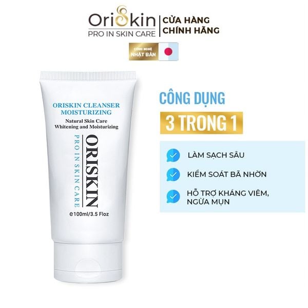 Sữa Rửa Mặt Trắng Da Oriskin Cleanser Moisturizing, Ít Bọt Dành Cho Da Nhạy Cảm.