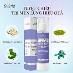 Xịt Mụn Lưng , Ngực , Giảm Mụn Sưng , Mụn Viêm , Mụn Trứng Cá , Giảm Viêm Nang Lông Nữ  Oriskin Vicenta Body Mist  100ml