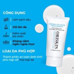 Sữa Rửa Mặt Trắng Da Oriskin Cleanser Moisturizing, Ít Bọt Dành Cho Da Nhạy Cảm.