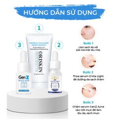 Serum Giảm Mụn Oriskin GenZ White Acne Serum Loại Bỏ Các Loại Mụn Viêm, Trứng Cá Và Mụn Đầu Đen 15ml