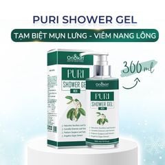 Sữa Tắm Hỗ Trợ Ngăn Ngừa Mụn, Viêm Nang Lông, Làm Sạch Sâu Bụi Bẩn, Dành Cho Nam Oriskin Puri shower Gel 300ml