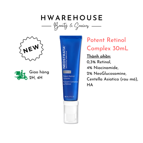 (Mẫu mới - Re 0.3%) Neostrata Potent Retinol Complex 30mL - Kem chống lão hóa, ngăn ngừa mụn