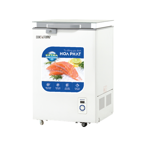 Tủ Đông Hòa Phát HPF AD6107.T1, Mặt Kính Cường Lực 107 lít