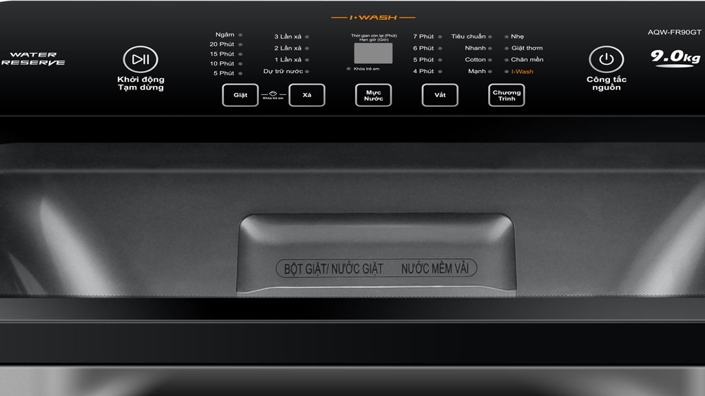 Máy giặt Aqua 9 kg AQW-FR90GT.S