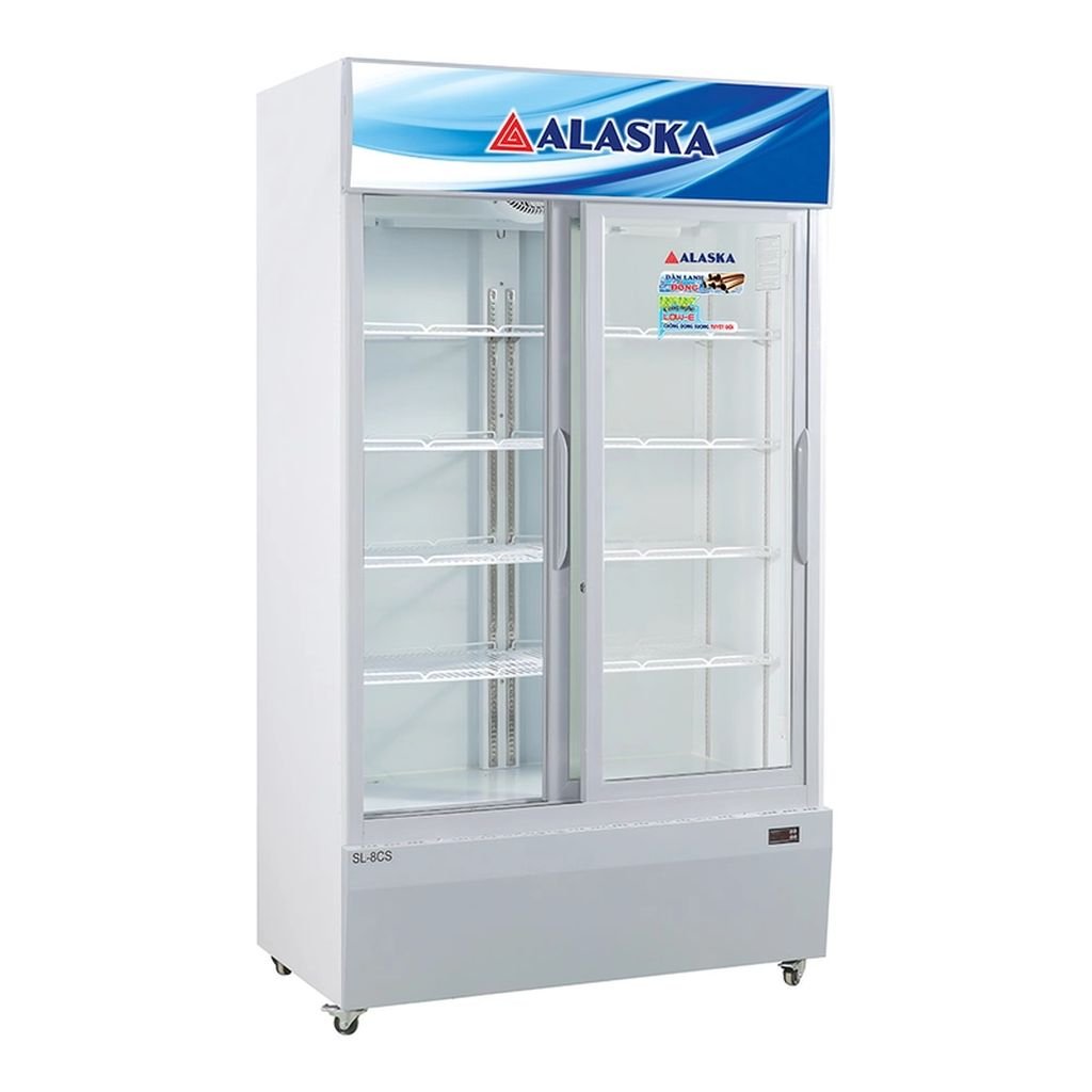 Tủ Mát Alaska SL-8CS, 800 Lít 2 Cánh Lùa Tự Đóng