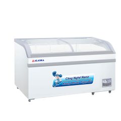Tủ Đông Kính Cong Alaska KC 395, 500 lít ,Model Mới 2024