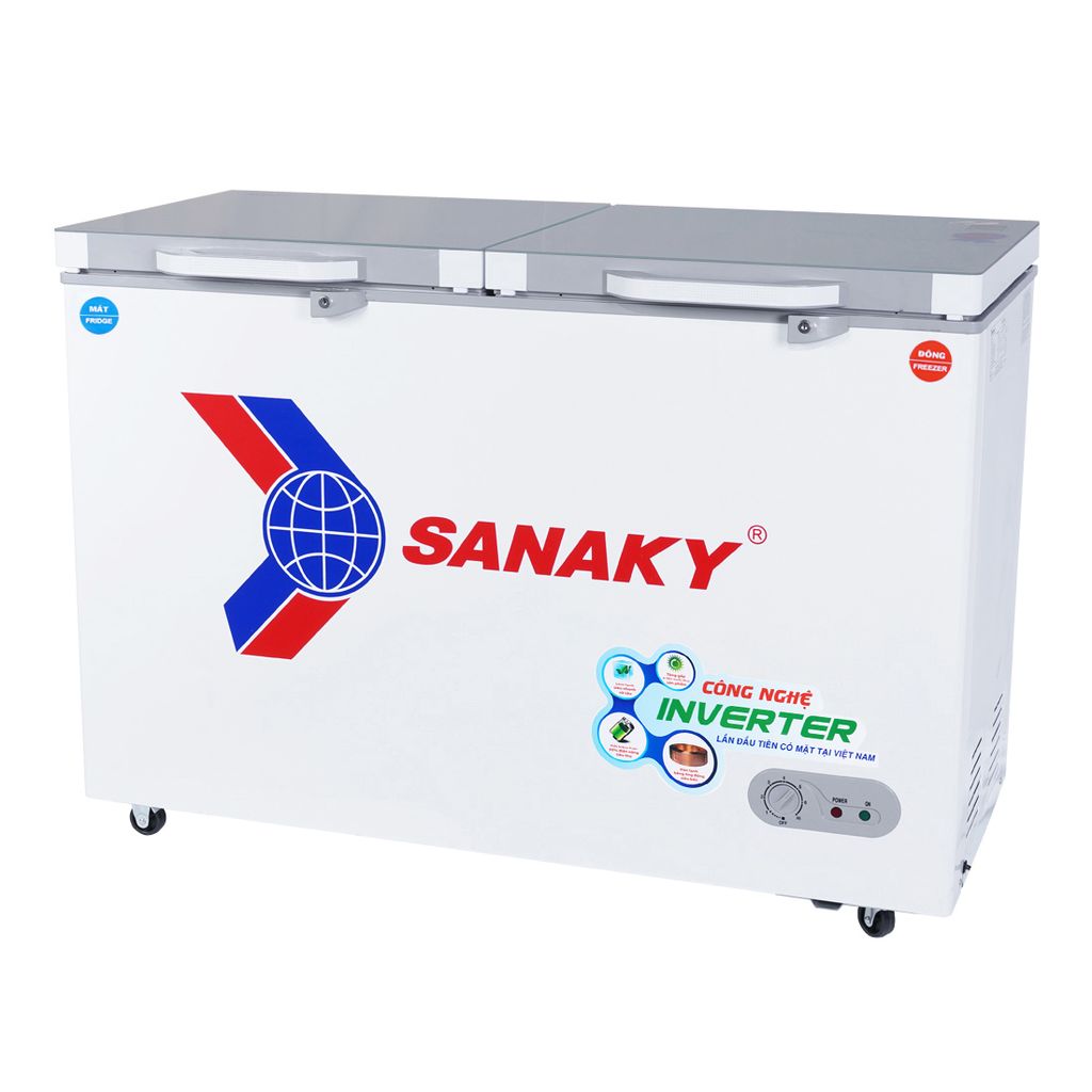 Tủ Đông Sanaky Inverter VH-3699W4K, 2 Ngăn Đông, Mát 360 Lít.