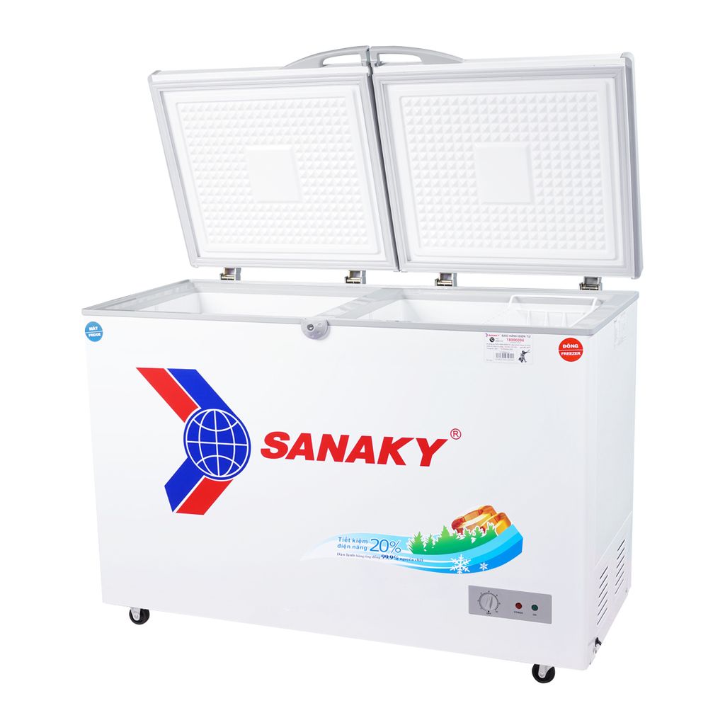 Tủ Đông Mát Sanaky VH-3699W1N, 2 Ngăn, 360 Lít Dàn Đồng