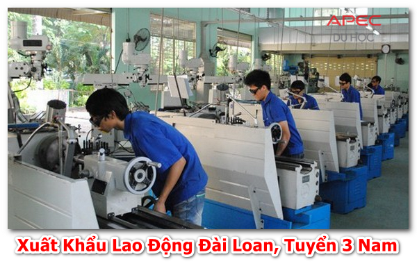 Xuất khẩu lao động đài loan tuyển 3 nam xản xuất nhựa