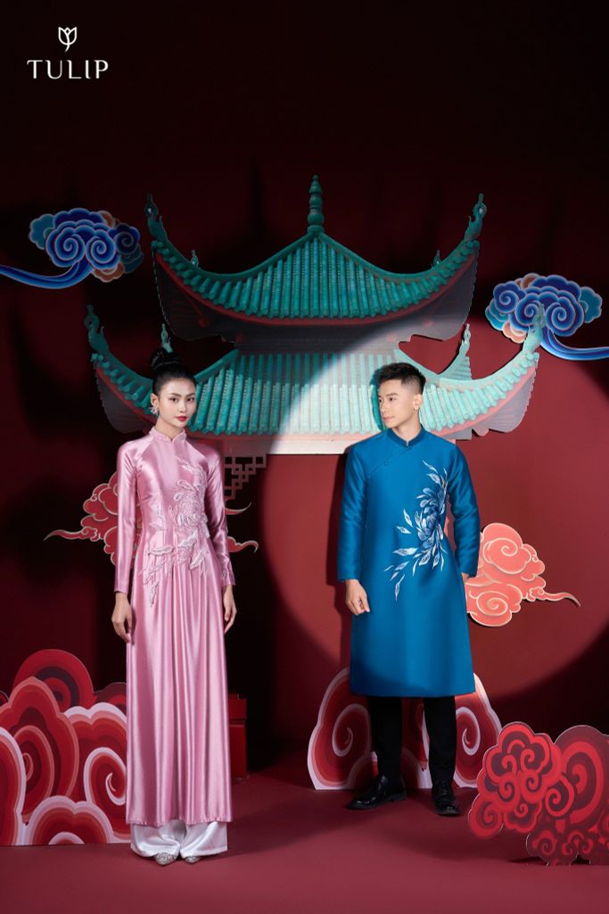 ÁO DÀI ĐÔI THIÊN CÚC