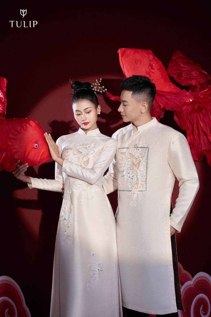 ÁO DÀI ĐÔI THIÊN DI
