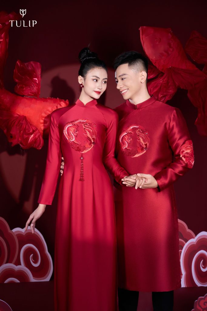 ÁO DÀI ĐÔI LONG PHỤNG