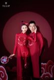 ÁO DÀI ĐÔI SONG HỶ