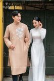 ÁO DÀI ĐÔI CẨM HOA
