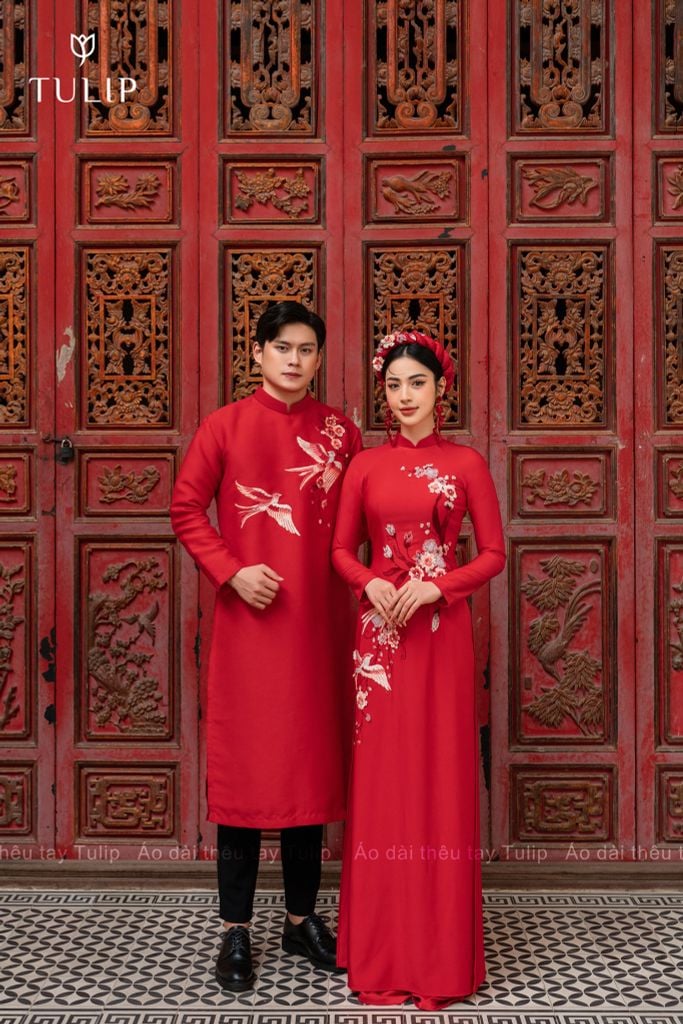 ÁO DÀI ĐÔI VIÊN MÃN