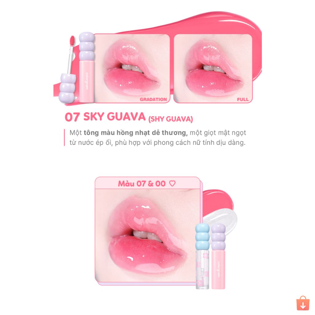 Son tint bóng căng mọng đôi môi Colorgram Fruity Glass Tint 3g