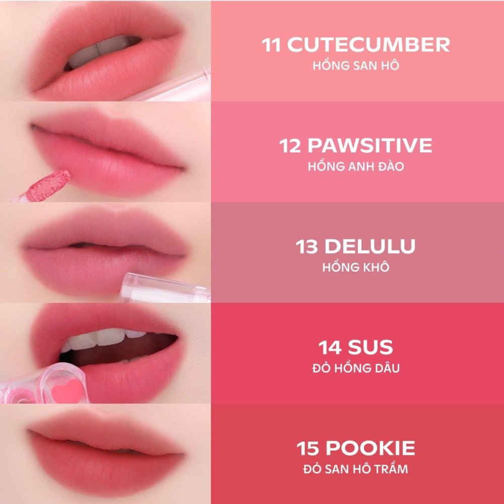 Son Tint Lì, Siêu Nhẹ Môi OFÉLIA Sugarplum MistyNow Blurring Tint 3.8g