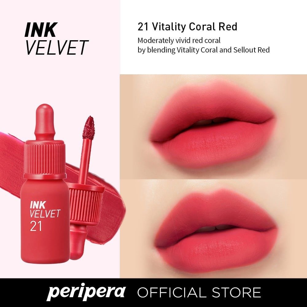 Son lì Peripera Ink Velvet Mịn Như Nhung Màu Sắc Thời Trang 4g