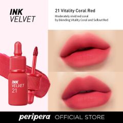 Son lì Peripera Ink Velvet Mịn Như Nhung Màu Sắc Thời Trang 4g
