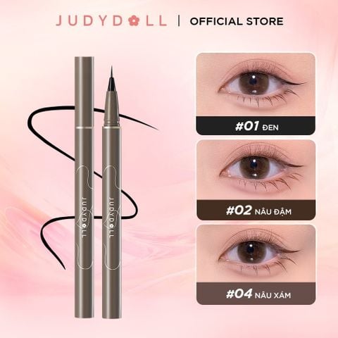 Bút kẻ mắt nước JUDYDOLL Siêu mảnh Slim liquid eyeliner Chống nước Lâu trôi Không lem 0,014mm