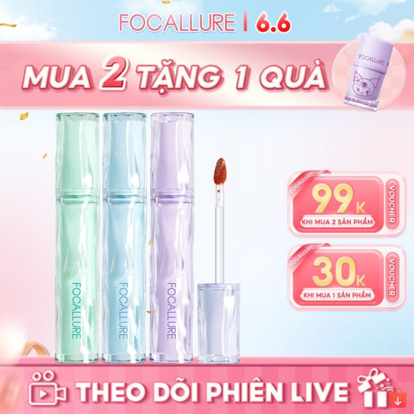 Son FOCALLURE Tint Siêu Căng Bóng Mọng Nước Lâu Trôi 2g