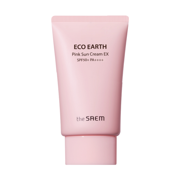 Kem Chống Nắng Nâng Tone, Kiềm Dầu Sắc Hồng the SAEM Eco Earth Pink Sun Cream 50g