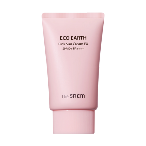 Kem Chống Nắng Nâng Tone, Kiềm Dầu Sắc Hồng the SAEM Eco Earth Pink Sun Cream 50g