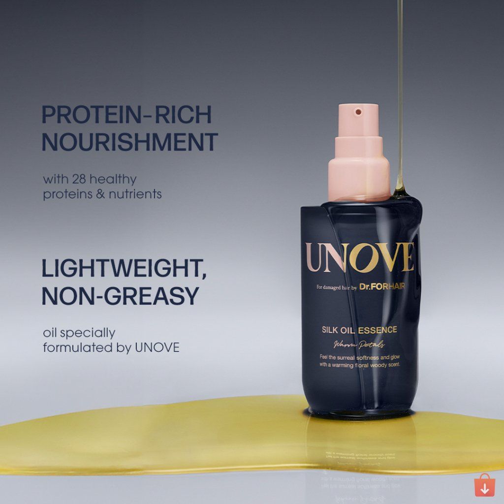 TINH CHẤT DẦU DƯỠNG UNOVE HƯƠNG NƯỚC HOA CHĂM SÓC TÓC ÓNG MƯỢT 70ml
