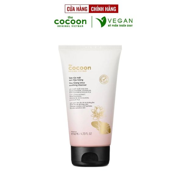 Sữa rửa mặt sen Hậu Giang Cocoon 140ml