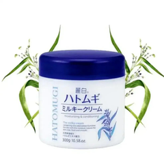 Kem dưỡng ẩm trắng da ý dĩ Hatomugi Moisturizing & Conditioning The Milky Nhật Bản 300g