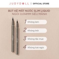 Bút kẻ mắt nước JUDYDOLL Siêu mảnh Slim liquid eyeliner Chống nước Lâu trôi Không lem 0,014mm