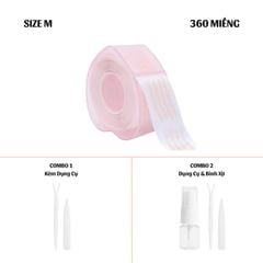 Miếng Dán Kích Mí Cherry Hình Trái Tim Không Cần Keo 360 Miếng