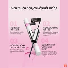 Keo 2 Đầu Mascara 4in1 Mlen Diary thiết kế tiện lợi, kết hợp dung dịch tẩy keo
