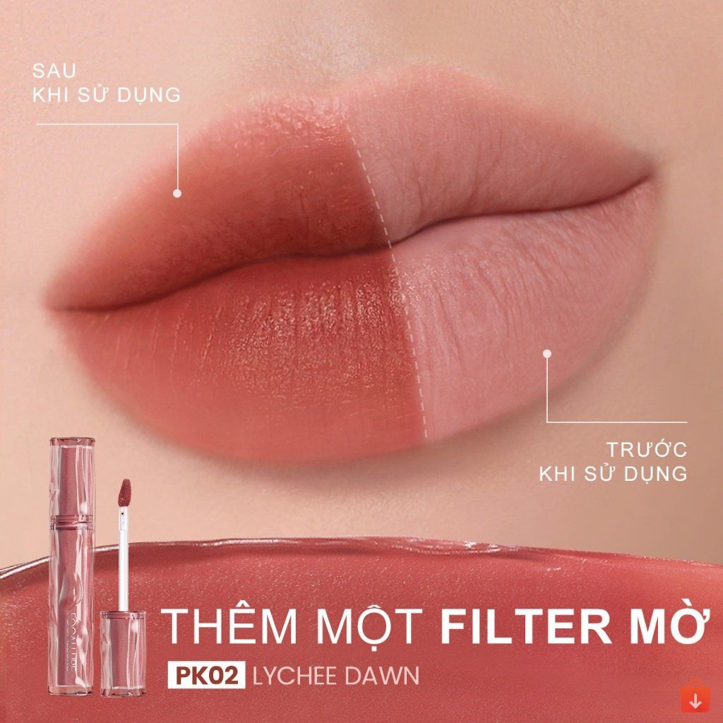 Son Kem Nhung Lì Focallure Airy Velvet Lipcream