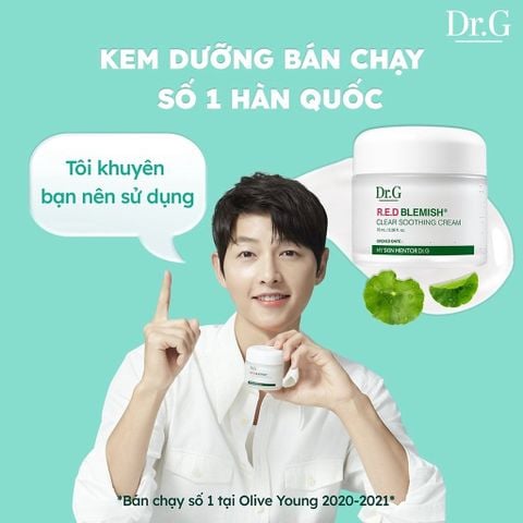Kem dưỡng ẩm và phục hồi Dr.G/ DrG/ Drg R.E.D Blemish Clear Soothing Cream/ Moisture Cream 70ml