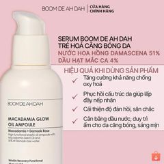 Tinh Chất Dưỡng Dưỡng Trắng, Cấp Ẩm, Làm Dịu, Cải Thiện Độ Đàn Hồi & Săn Chắc Da BOOM DE AH DAH 50ml