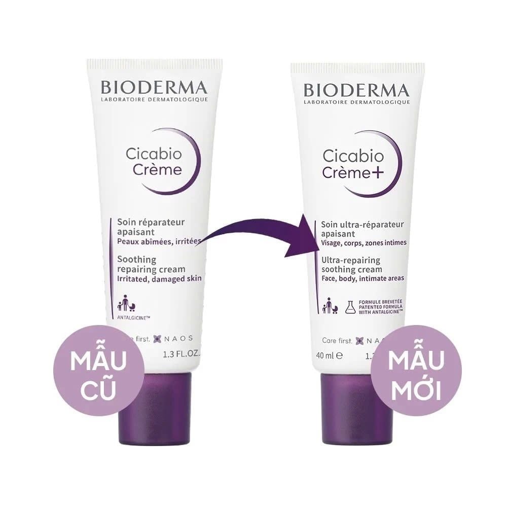 Kem phục hồi da tổn thương Bioderma Cicabio Creme+ 40ml