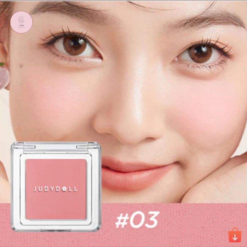 Phấn Má Hồng JUDYDOLL Pretty Blush Powder Màu Đơn Sắc Trọn Bộ Bảng Màu Aura Beauty