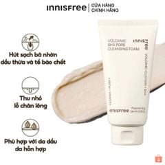 Sữa Rửa Mặt Innisfree Green Tea Hydrating Amino Acid - Bija Trouble - Volcanic Pore BHA Cleansing Foam 150g
