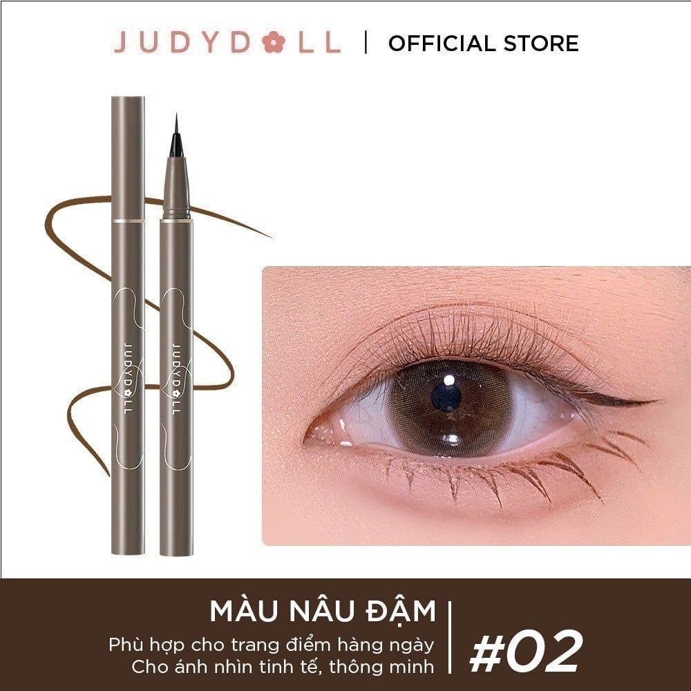 Bút kẻ mắt nước JUDYDOLL Siêu mảnh Slim liquid eyeliner Chống nước Lâu trôi Không lem 0,014mm