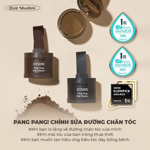 Phấn Phủ Etude Pang Pang Hair Shadow Che Khuyết Điểm Chân Tóc 3.5g