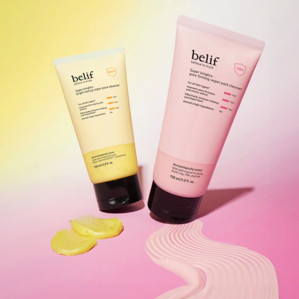 Sữa rửa mặt Belif Super Knights Bright Toning Vegan Pack Cleanser 150ml