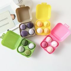 Bông Mút Tán Nền Đa Năng Cherry TrioStyle chất liệu mềm mịn tạo lớp nền căng bóng tự nhiên nhiều màu sắc (hộp 4 mút)