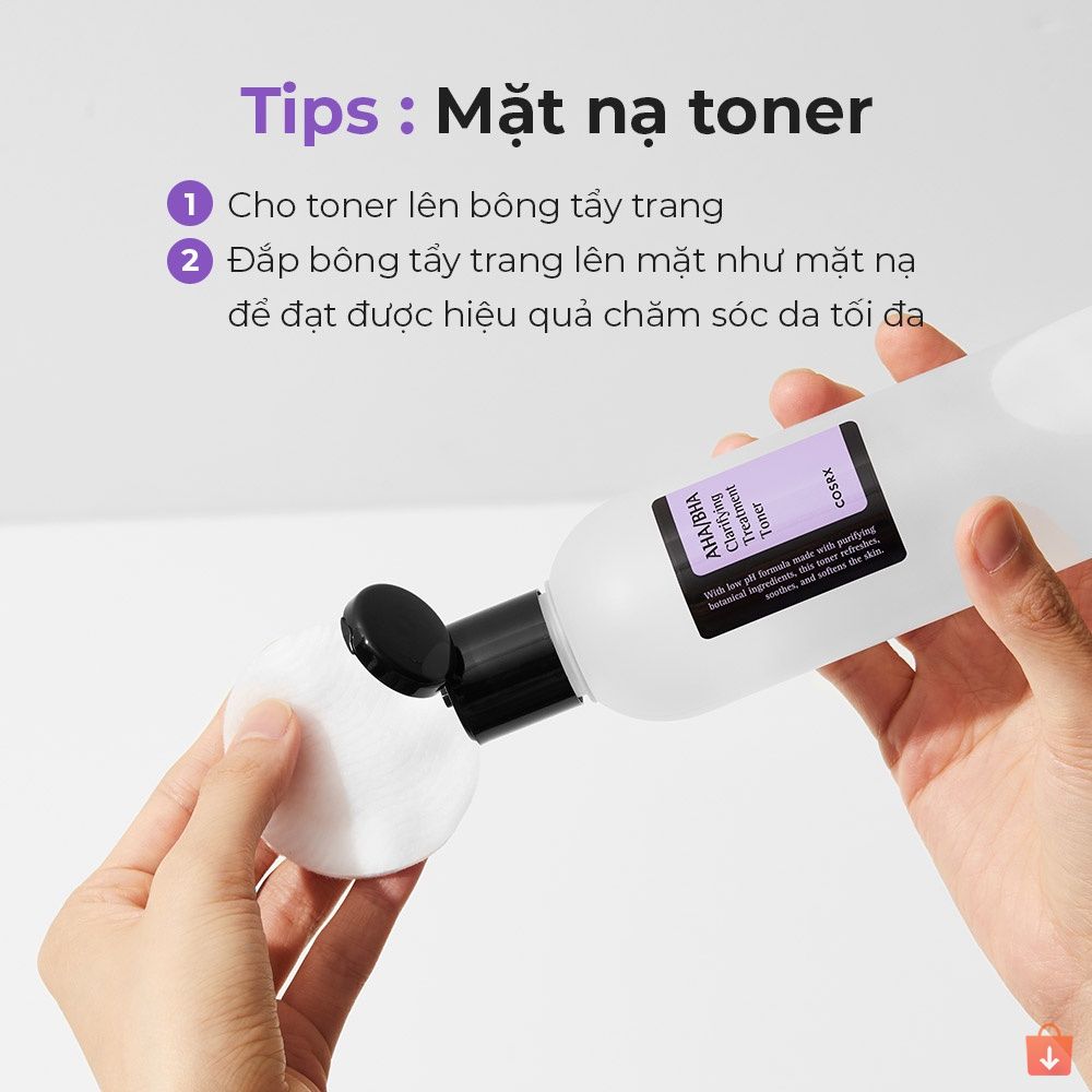 Nước hoa hồng COSRX chứa AHA/ BHA tẩy tế bào chết làm sáng da giảm mụn hiệu quả 150ml