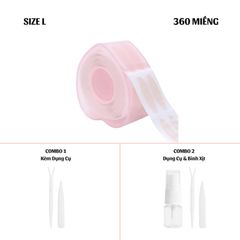 Miếng Dán Kích Mí Cherry Hình Trái Tim Không Cần Keo 360 Miếng