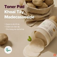 Toner Pad làm dịu và sáng da SKINFOOD Potato Madecassoside (Hộp 60 miếng)